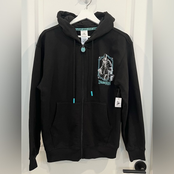 Disney Other - Disney Parks Haunted Mansion Disneyland Glow In The Dark Full Zip Hoodie XS NWT